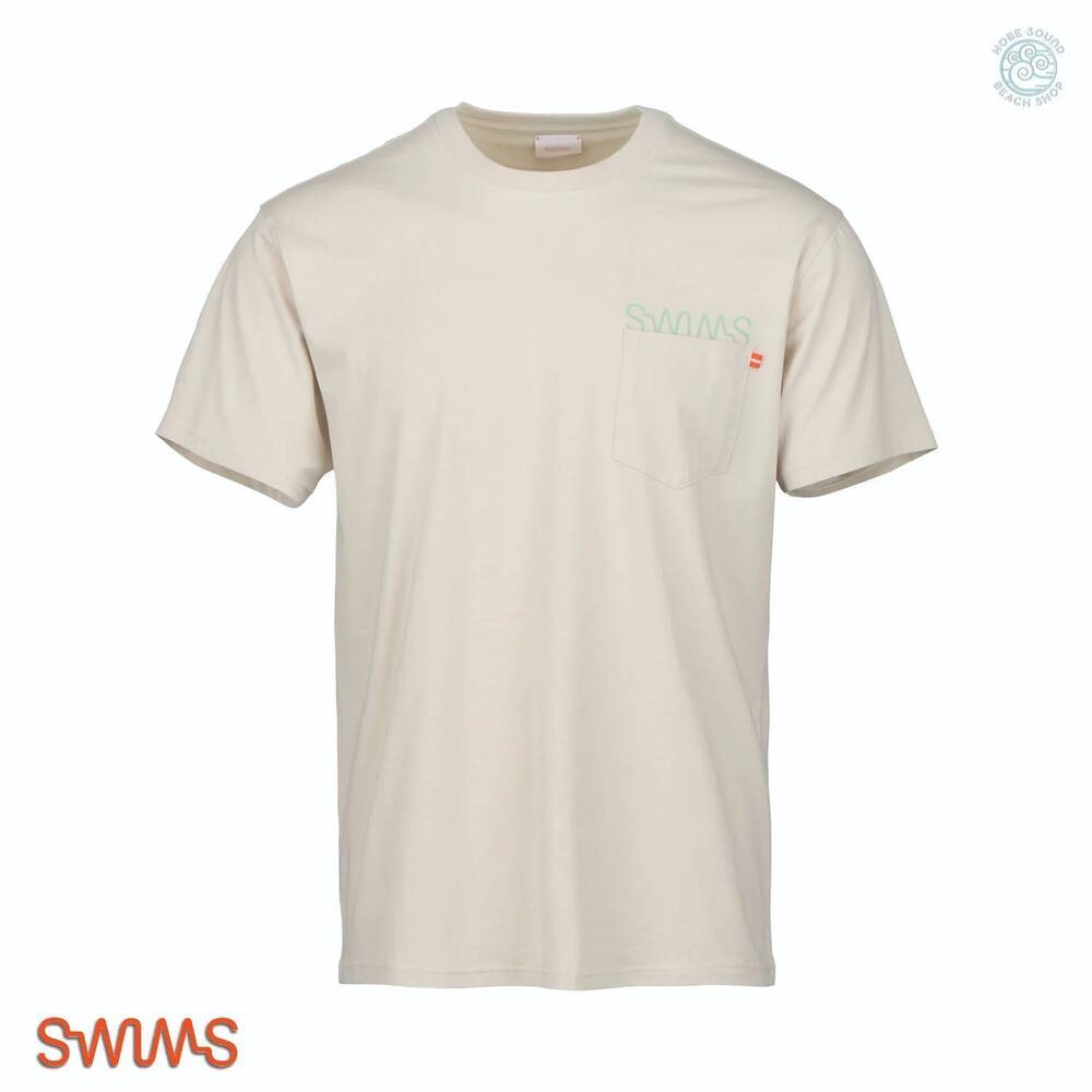 NEW SWIMS men's paradis t-shirt in beige